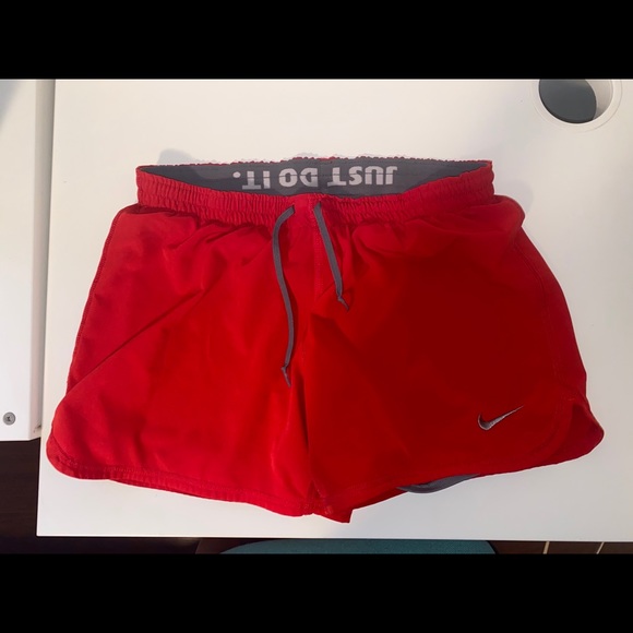 Nike Pants - Red Nike Running Shorts with built in sliders